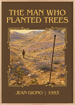 The Man Who Planted Trees Classic Book Art Print by Jean Giono