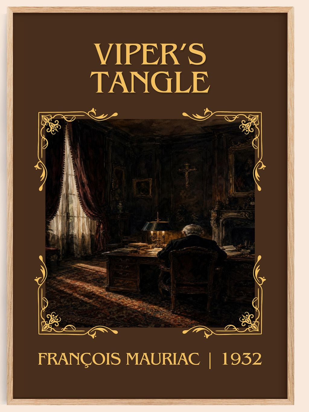 Viper’s Tangle Classic Book Art Print by François Mauriac – book poster