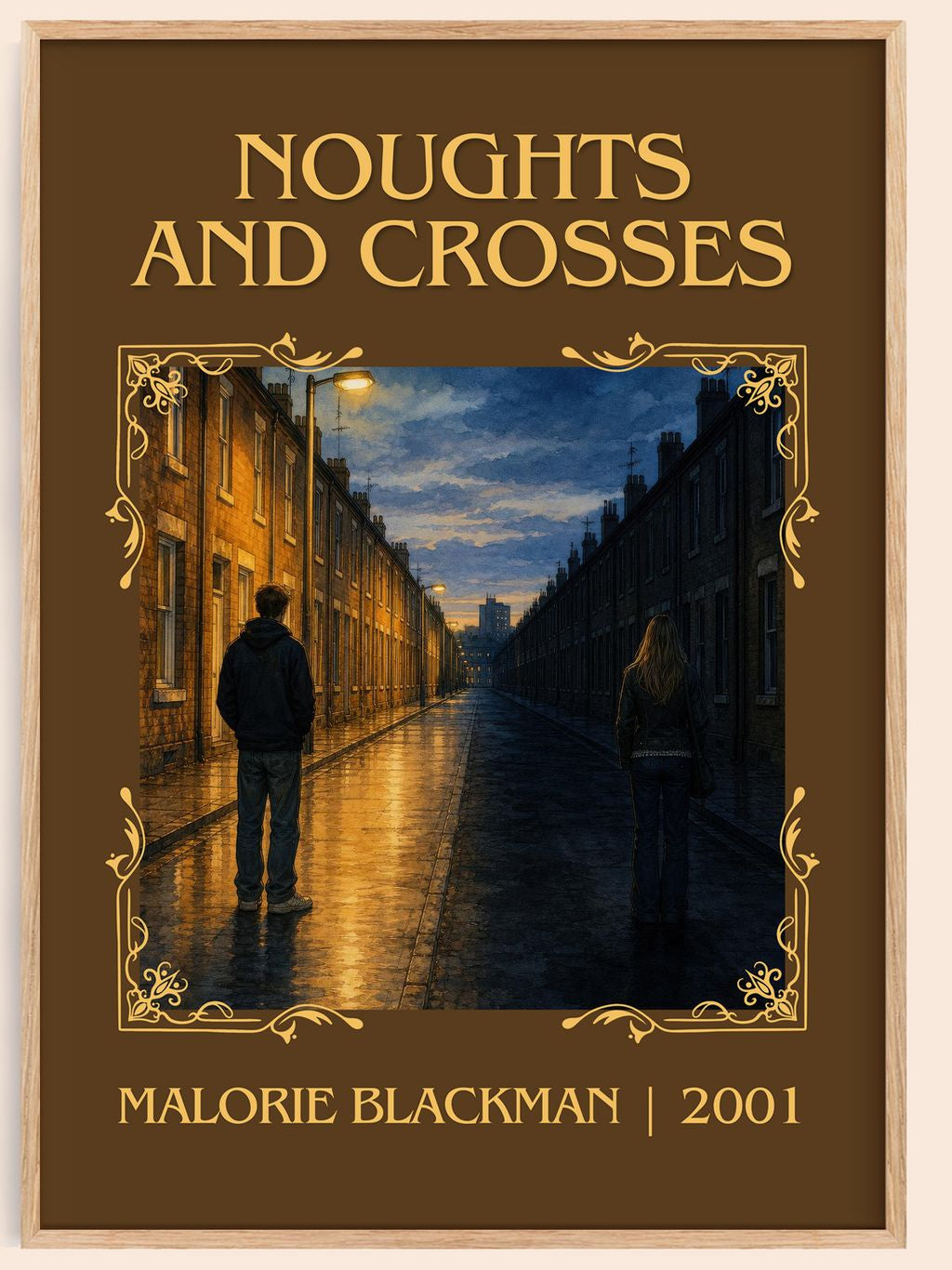 Noughts and Crosses Classic Book Art Print by Malorie Blackman – book poster
