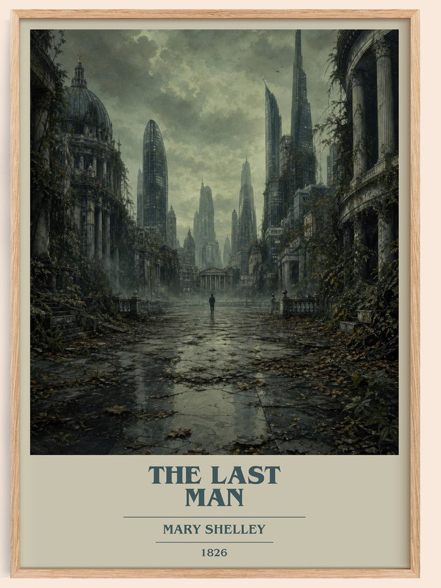 The Last Man Book Cover Poster by Mary Shelley