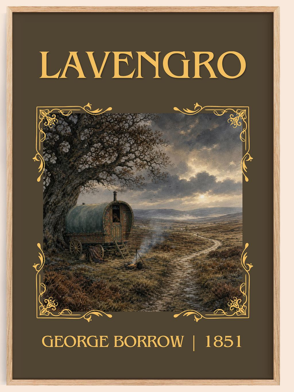 Lavengro Classic Book Art Print by George Borrow – book poster