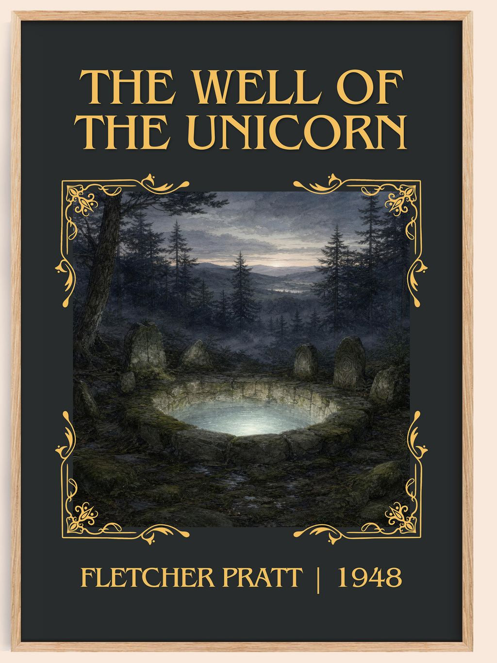 The Well Of The Unicorn Classic Book Art Print by Fletcher Pratt – book poster