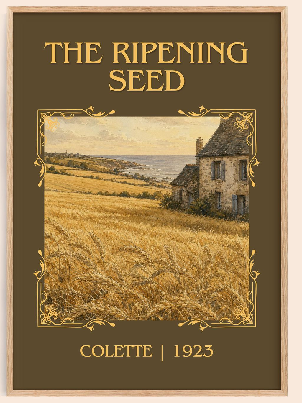 The Ripening Seed Classic Book Art Print by Colette – book poster
