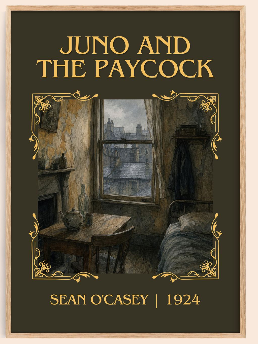 Juno And The Paycock Classic Book Art Print by Sean O'Casey – book poster