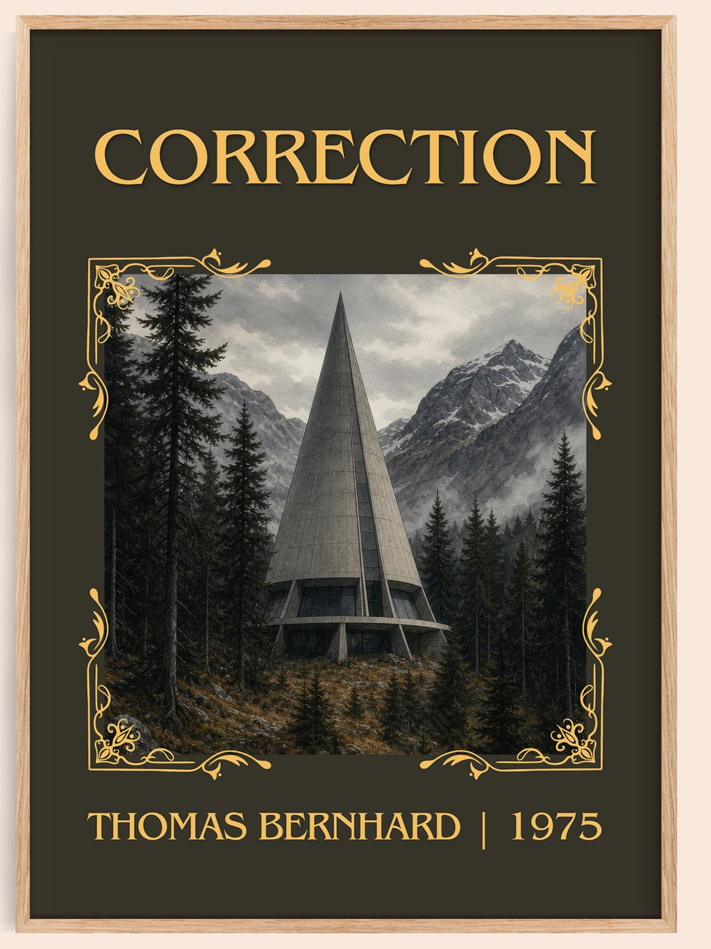 Correction Classic Book Art Print by Thomas Bernhard – book poster