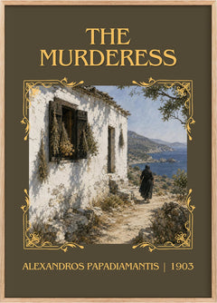 The Murderess Classic Book Art Print by Alexandros Papadiamantis