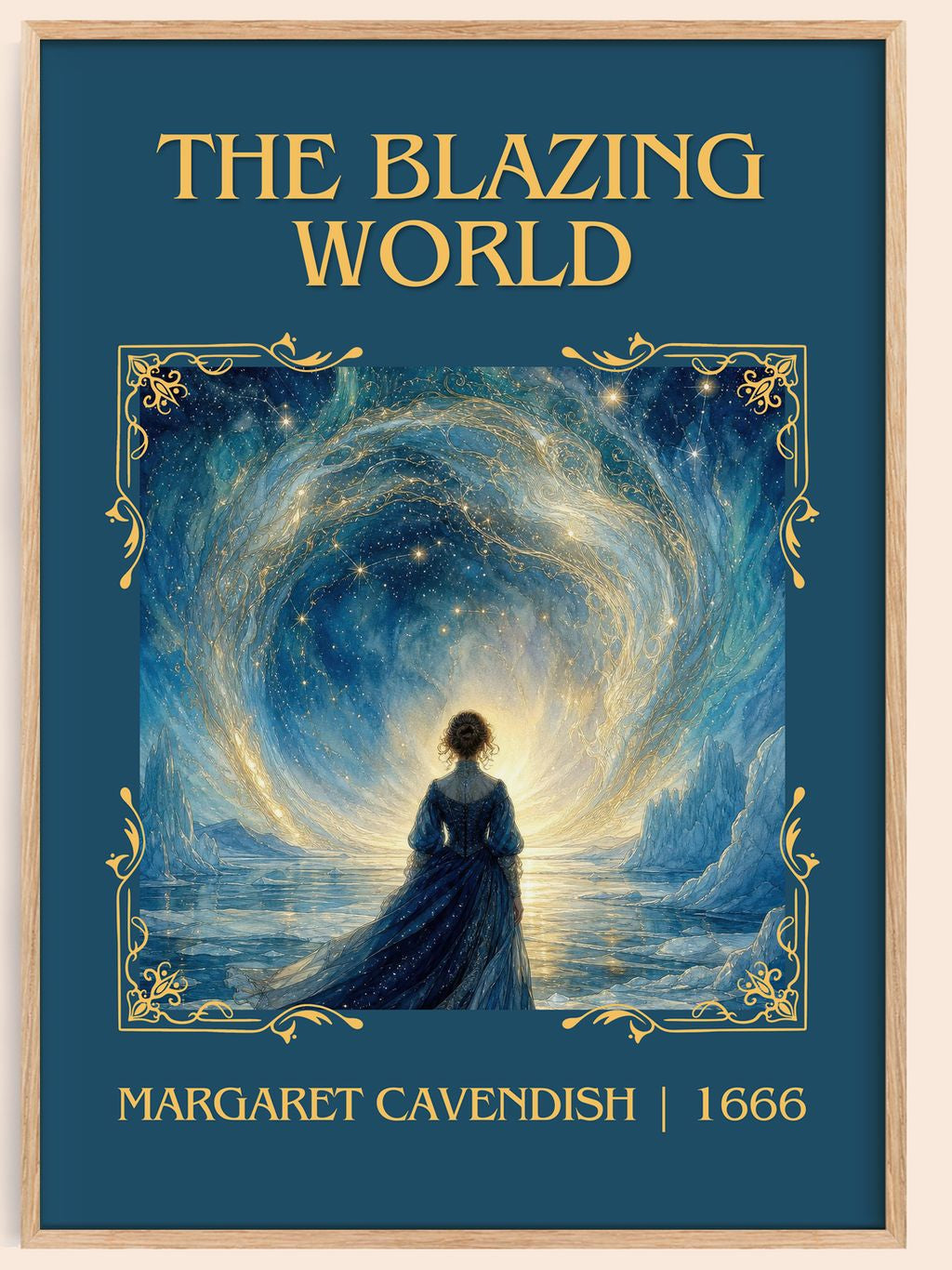 The Blazing World Classic Book Art Print by Margaret Cavendish – book poster