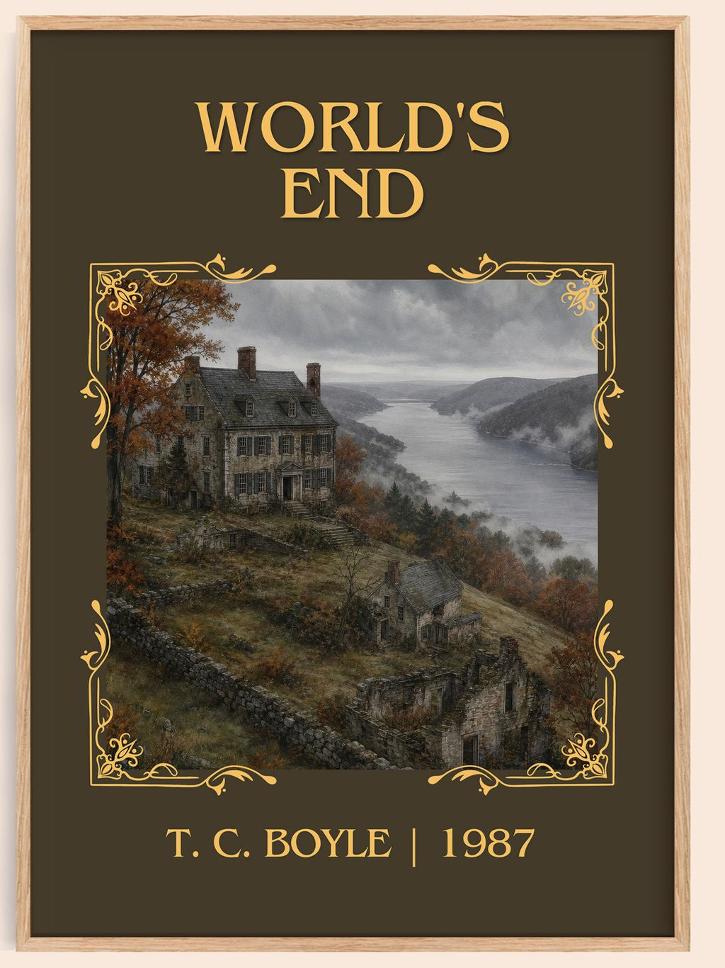 World's End Classic Book Art Print by T. C. Boyle – book poster