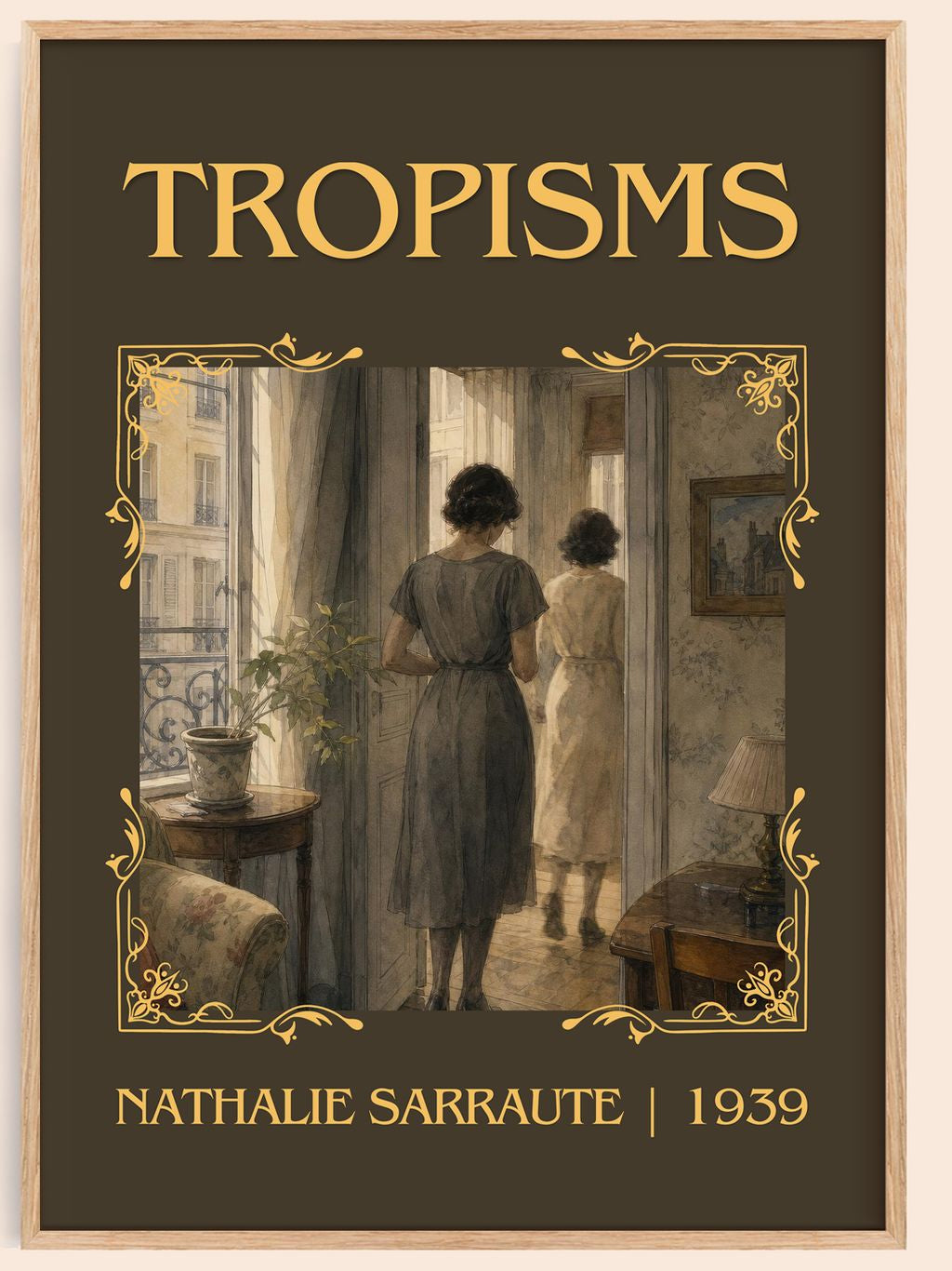 Tropisms Classic Book Art Print by Nathalie Sarraute – book poster