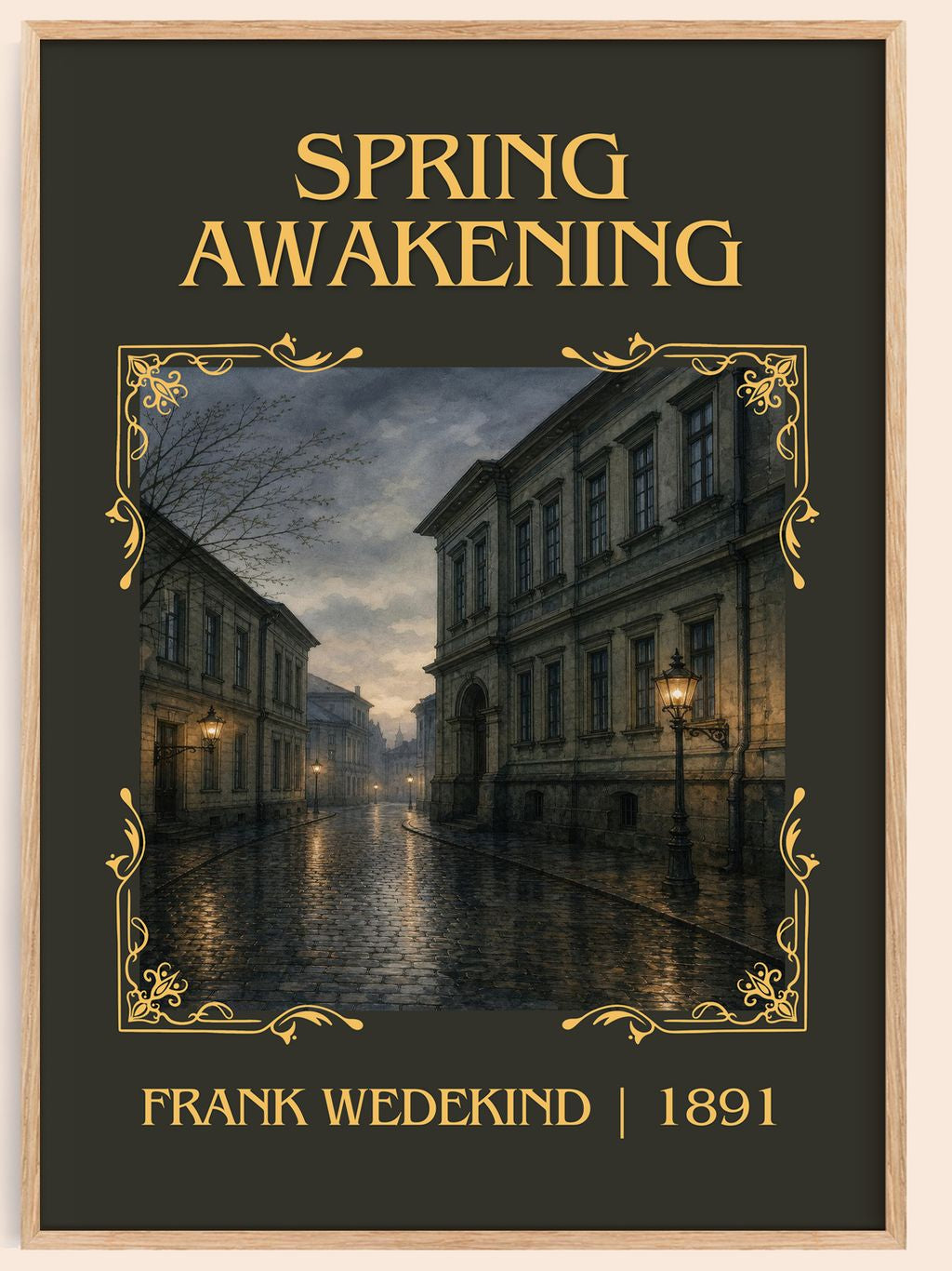 Spring Awakening Classic Book Art Print by Frank Wedekind – book poster