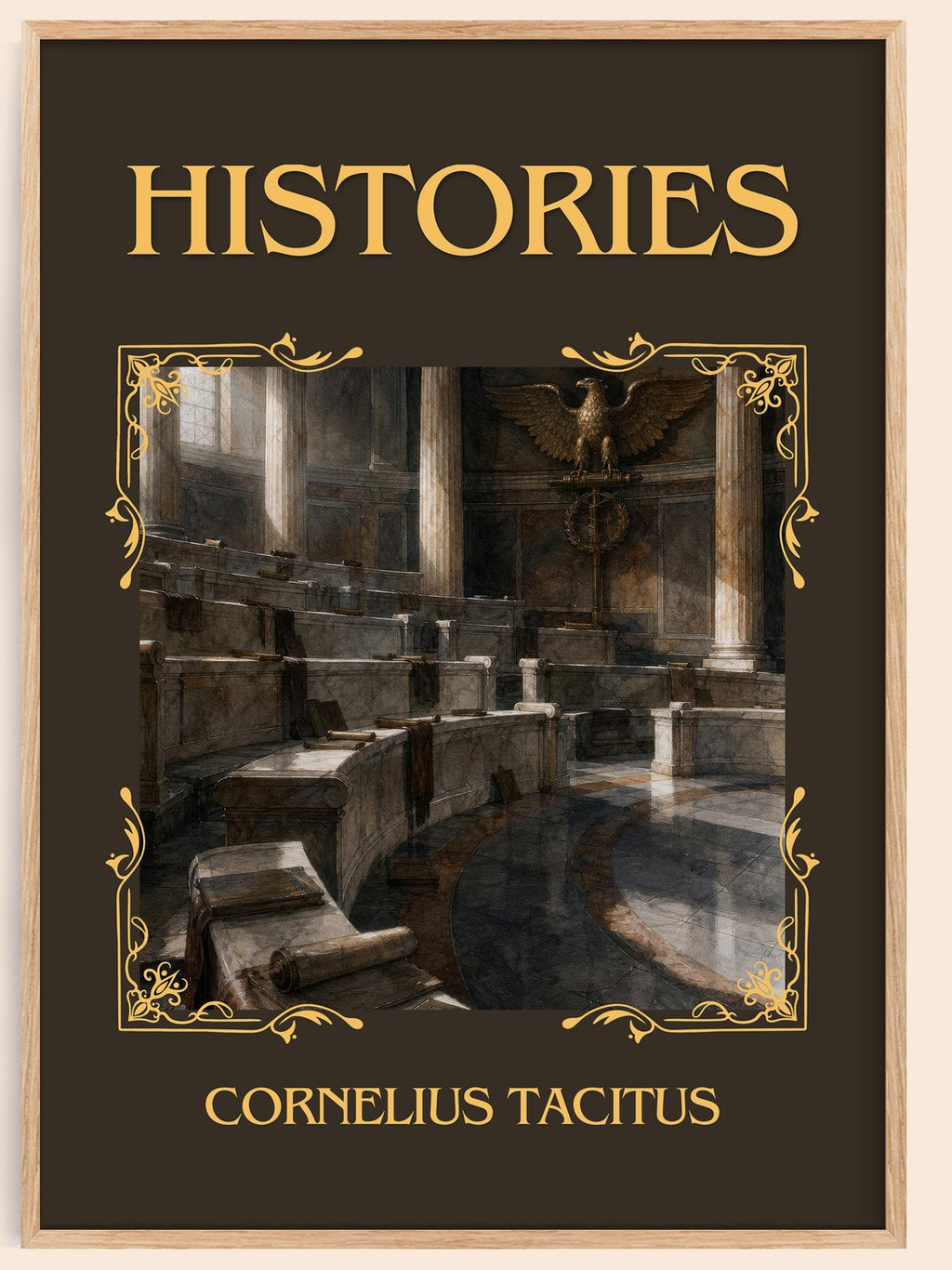Histories Classic Book Art Print by Cornelius Tacitus – book poster