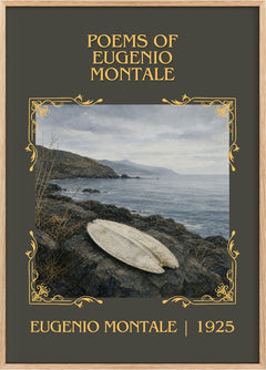 Poems of Eugenio Montale Classic Book Art Print by Eugenio Montale