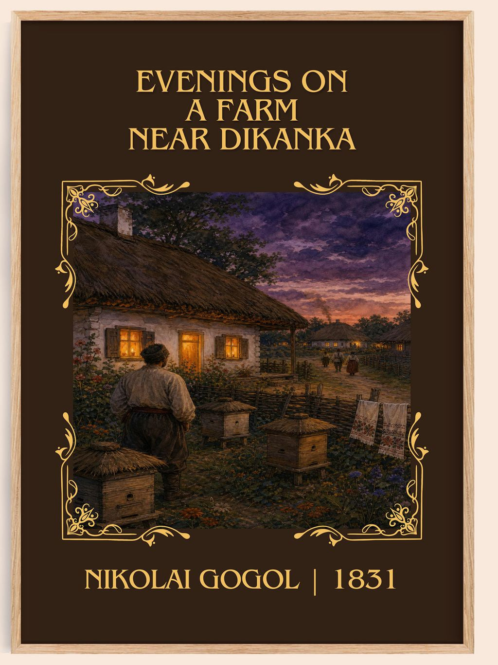 Evenings On A Farm Near Dikanka Classic Book Art Print by N. Gogol – book poster