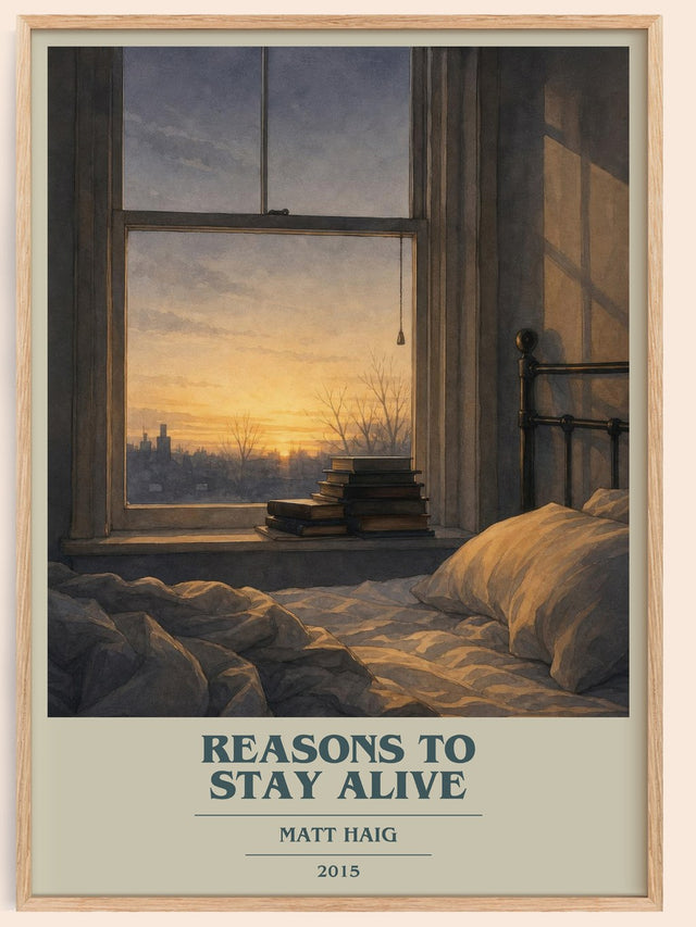 Reasons To Stay Alive Book Cover Poster by Matt Haig