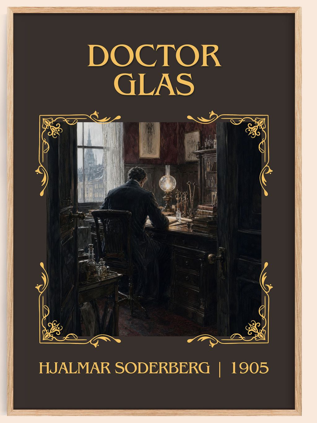 Doctor Glas Classic Book Art Print by Hjalmar Soderberg – book poster