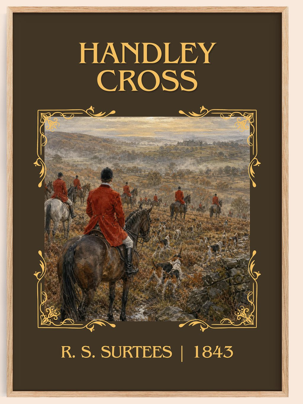 Handley Cross Classic Book Art Print by R. S. Surtees – book poster