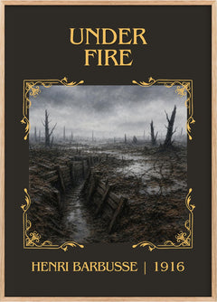 Under Fire Classic Book Art Print by Henri Barbusse