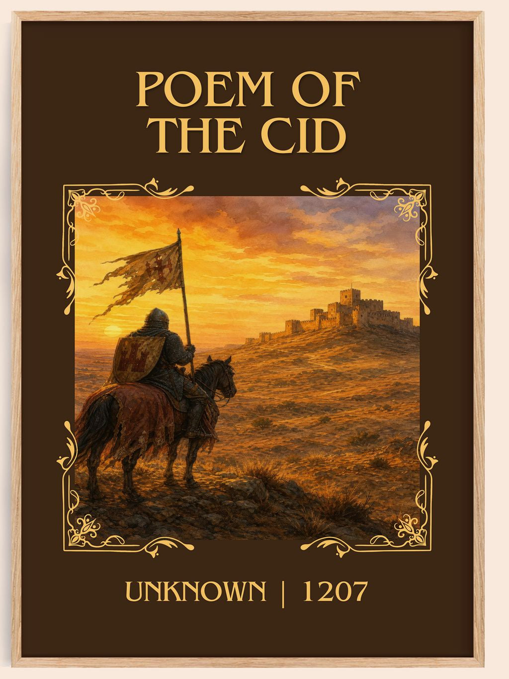 Poem of the Cid Classic Book Art Print by Unknown – book poster