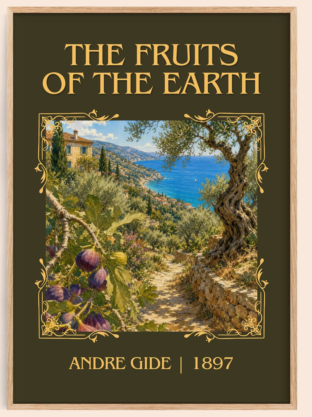 The Fruits of the Earth Classic Book Art Print by André Gide – book poster