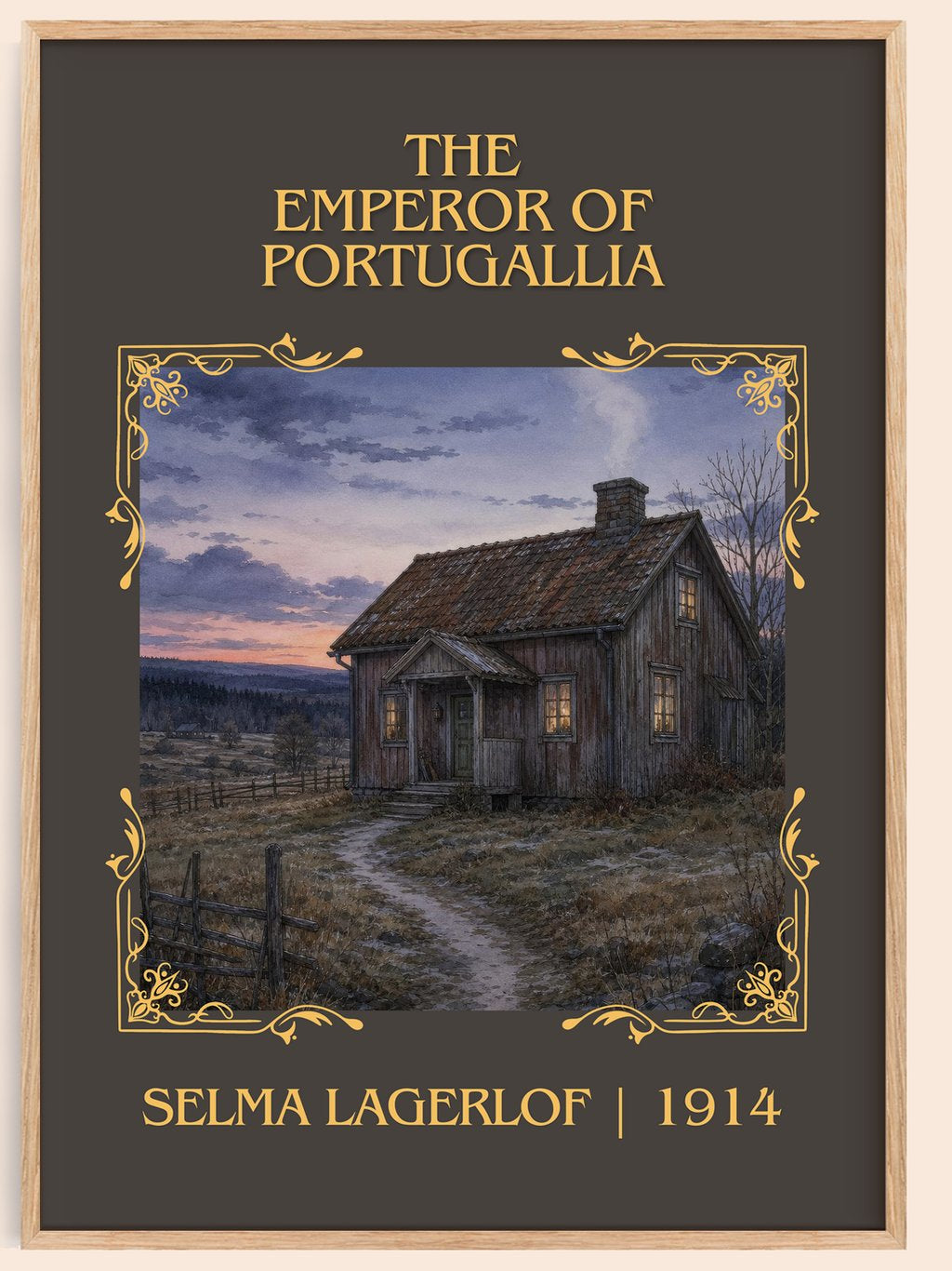 The Emperor of Portugallia Classic Book Art Print by Selma Lagerlöf – book poster