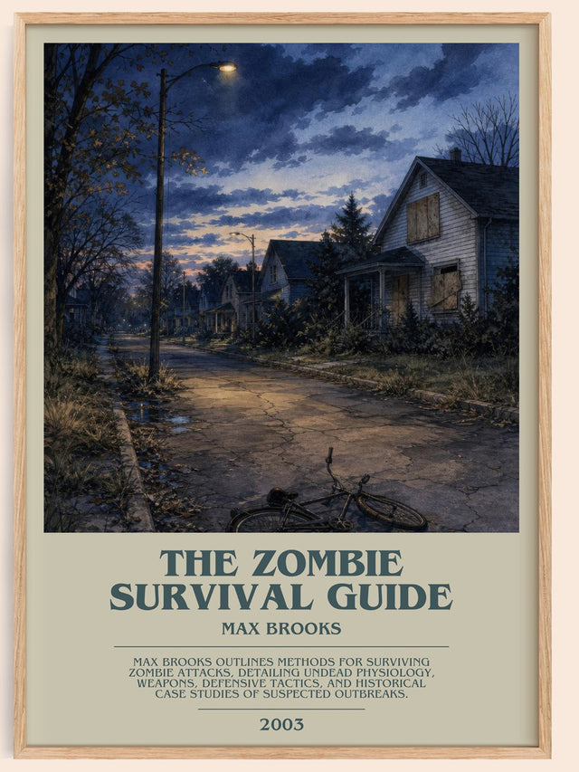 The Zombie Survival Guide Bookish Wall Art by Max Brooks
