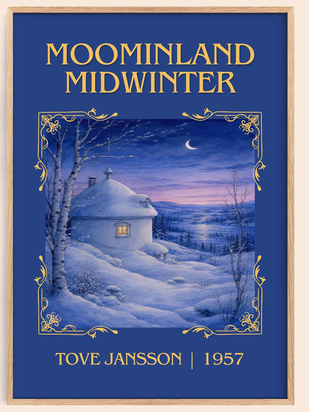 Moominland Midwinter Classic Book Art Print by Tove Jansson – book poster