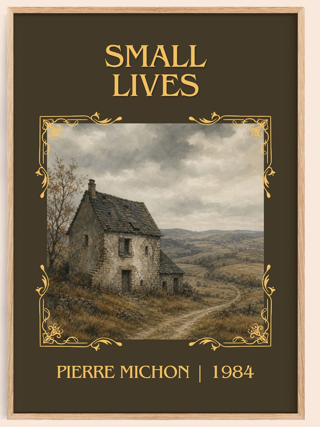 Small Lives Classic Book Art Print by Pierre Michon – book poster
