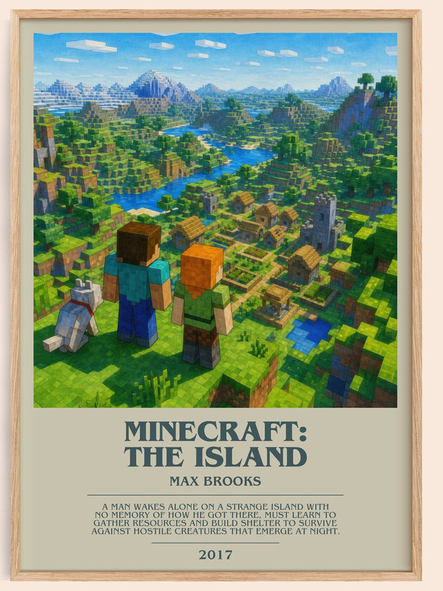 Minecraft: The Island Bookish Wall Art by Max Brooks
