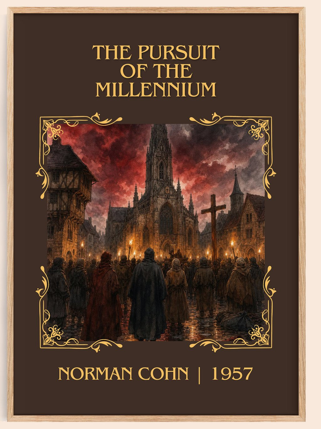 The Pursuit of the Millennium Classic Book Art Print by Norman Cohn – book poster