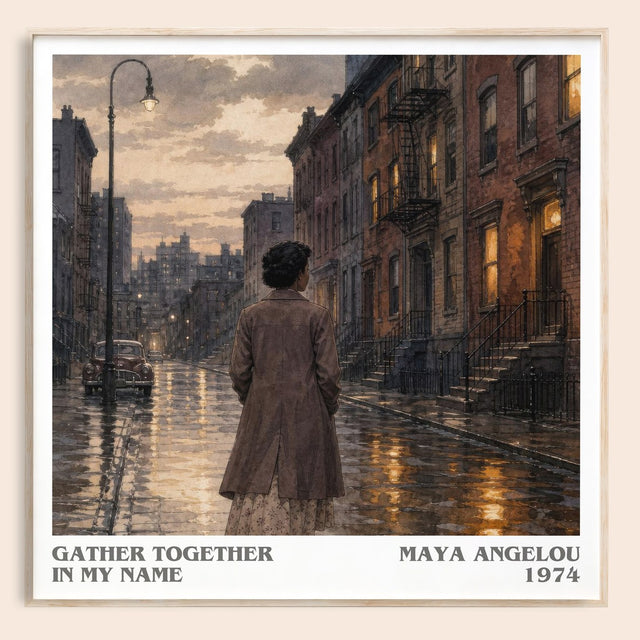 Gather Together In My Name Literary Art Print by Maya Angelou