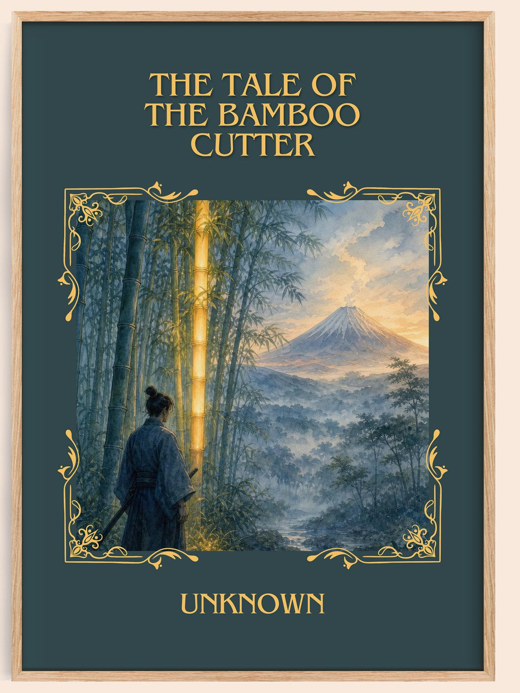 The Tale of the Bamboo Cutter Classic Book Art Print by Unknown – book poster