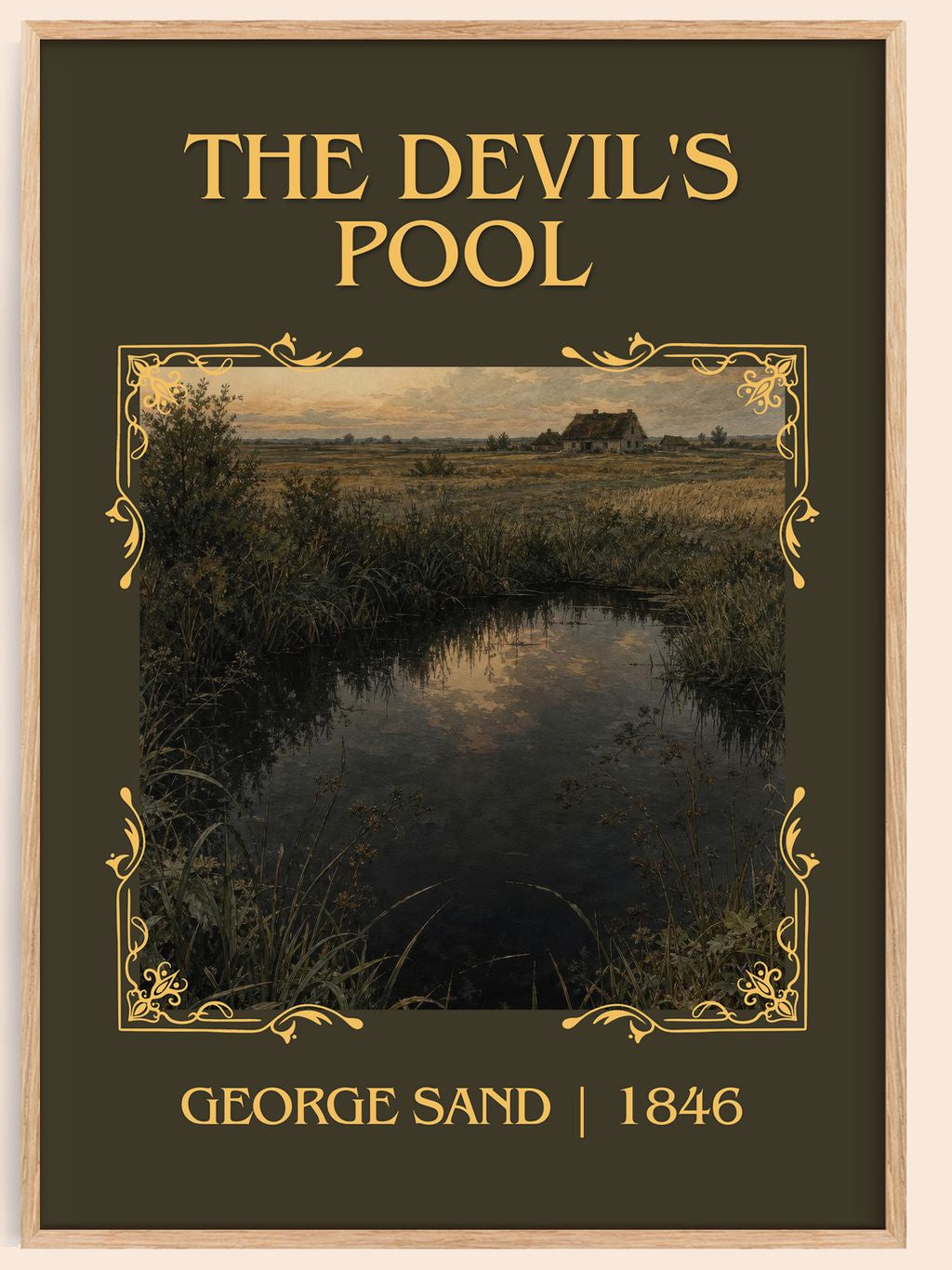 The Devil's Pool Classic Book Art Print by George Sand – book poster