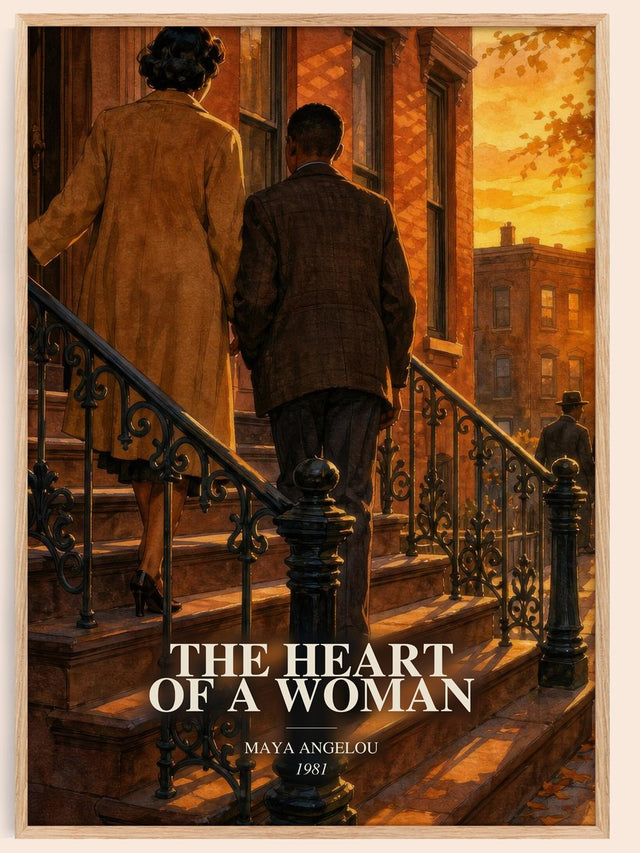 The Heart Of A Woman Book Watercolour Illustration by Maya Angelou