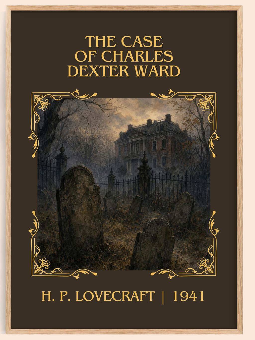 Case Of Charles Dexter Ward Classic Book Art Print by H. P. Lovecraft – book poster