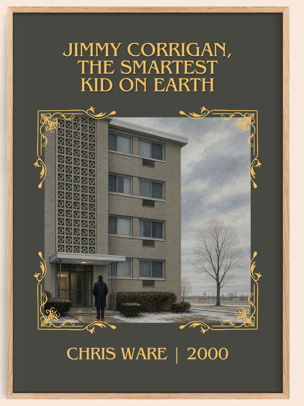 Jimmy Corrigan, the Smartest Kid on Earth Classic Book Art Print by Chris Ware – book poster