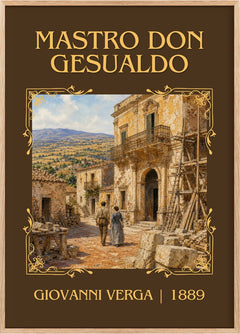 Mastro Don Gesualdo Classic Book Art Print by Giovanni Verga