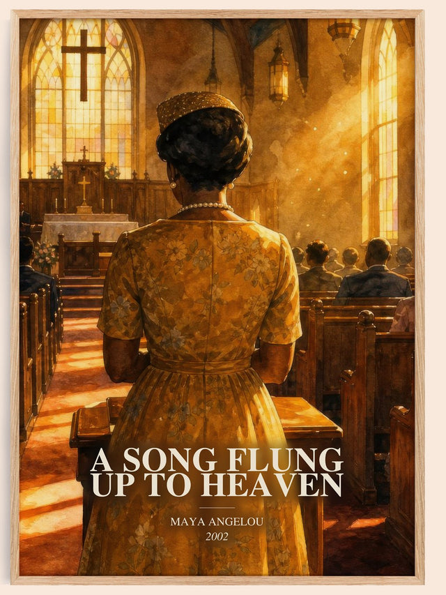 Song Flung Up To Heaven Book Watercolour Illustration by Maya Angelou