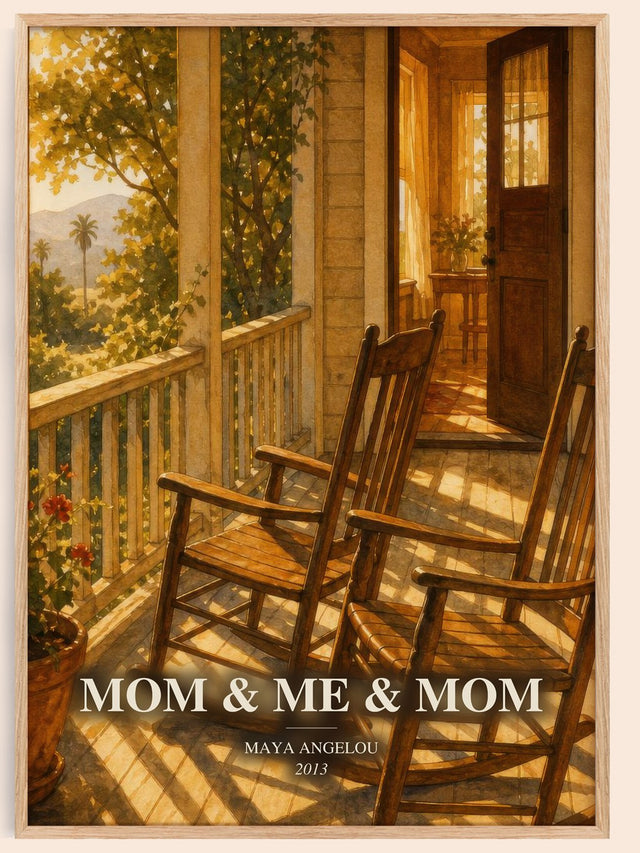 Mom & Me & Mom Book Watercolour Illustration by Maya Angelou