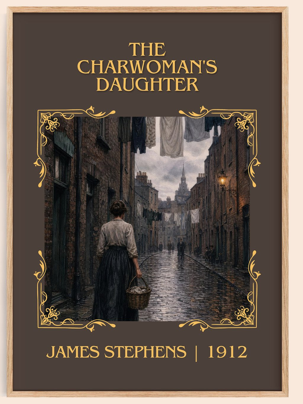 The Charwoman's Daughter Classic Book Art Print by James Stephens – book poster