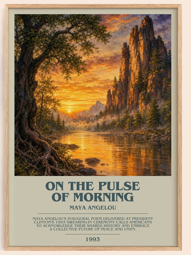 On The Pulse Of Morning Bookish Wall Art by Maya Angelou