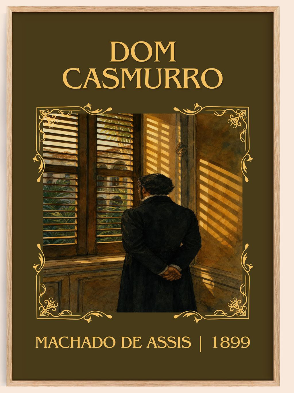 Dom Casmurro Classic Book Art Print by Machado de Assis – book poster
