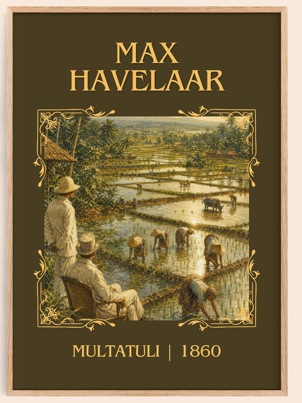 Max Havelaar Classic Book Art Print by Multatuli – book poster