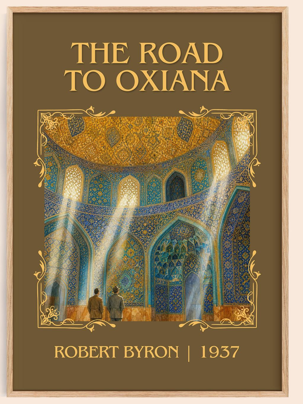 The Road to Oxiana Classic Book Art Print by Robert Byron – book poster