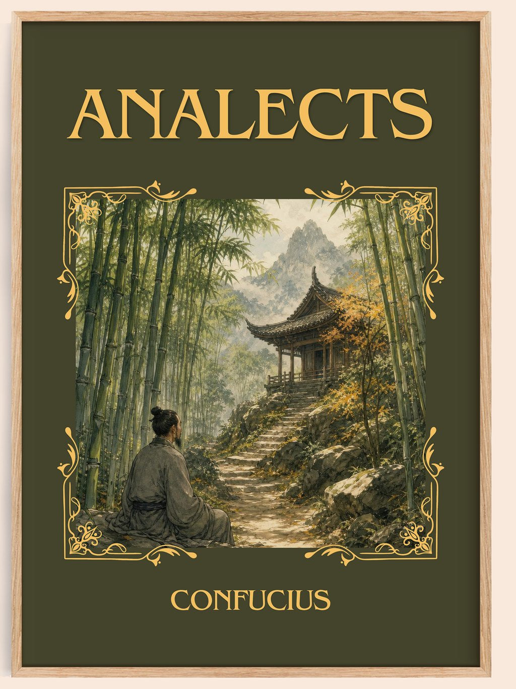 Analects Classic Book Art Print by Confucius – book poster