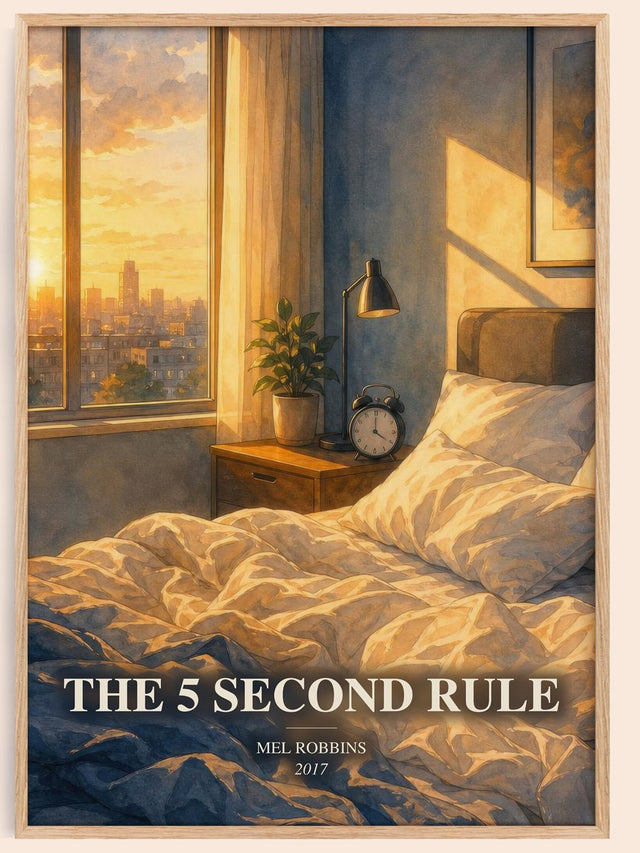The 5 Second Rule Book Watercolour Illustration by Mel Robbins
