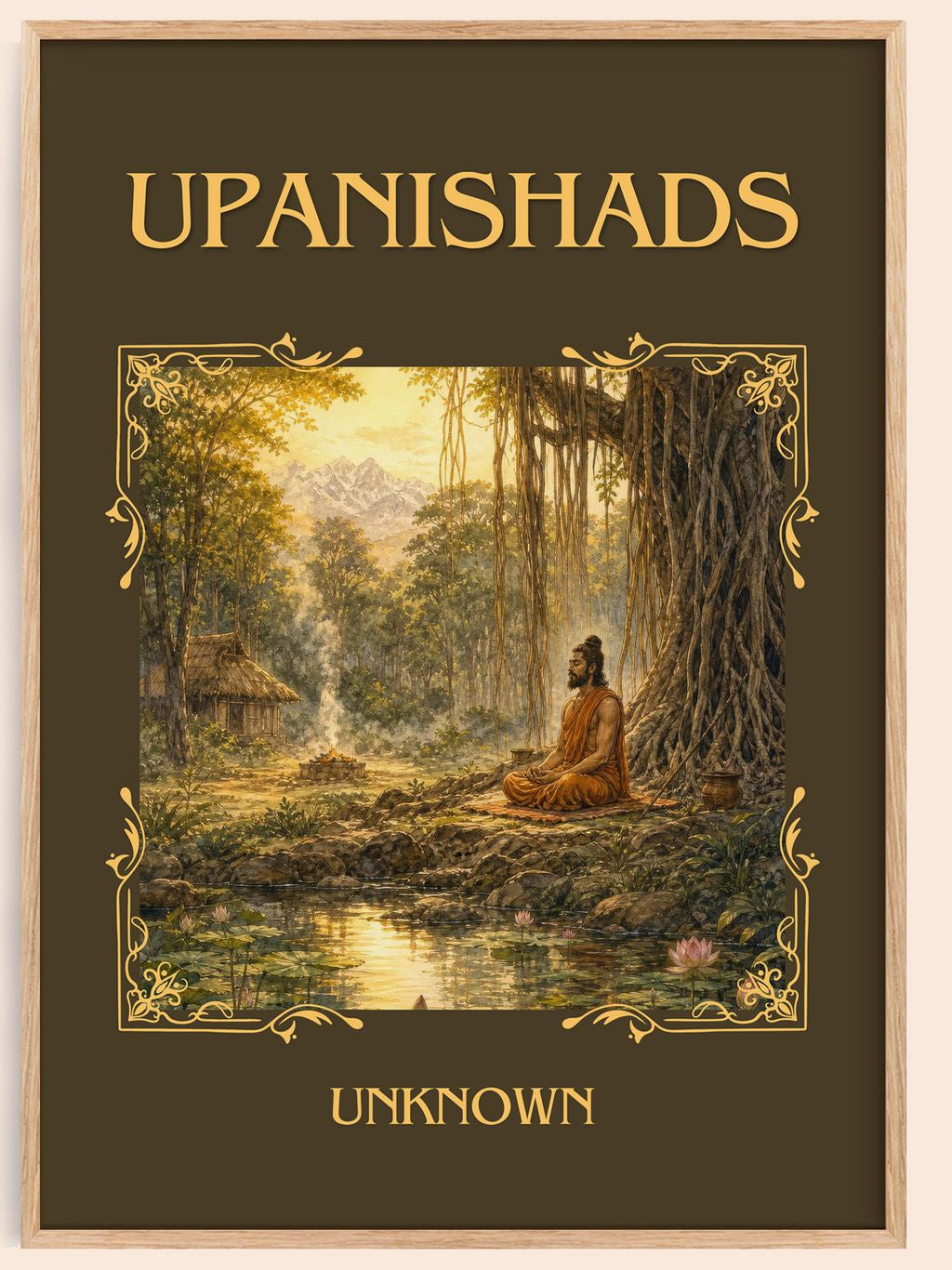 Upanishads Classic Book Art Print by Unknown – book poster