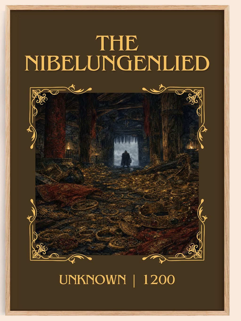 The Nibelungenlied Classic Book Art Print by Unknown – book poster