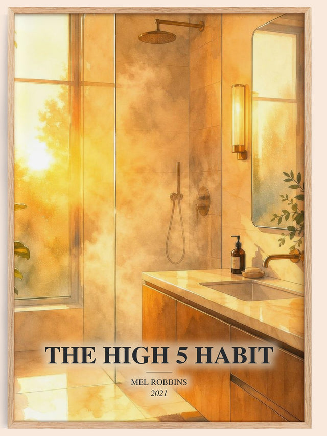 The High 5 Habit Book Watercolour Illustration by Mel Robbins