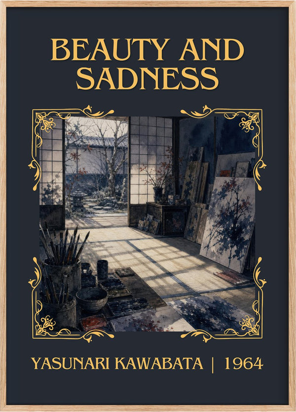 Beauty and Sadness Classic Book Art Print by Yasunari Kawabata