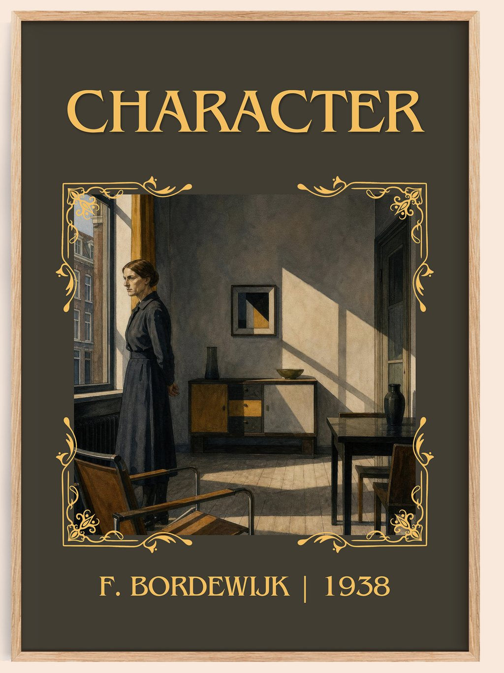 Character Classic Book Art Print by F. Bordewijk – book poster